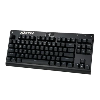 

KKMOON Professional Gaming Backlight Mechanical Keyboard Tactile Backlit LED 87 Keys Anti-Ghosting 9 Modes Programmable for PC