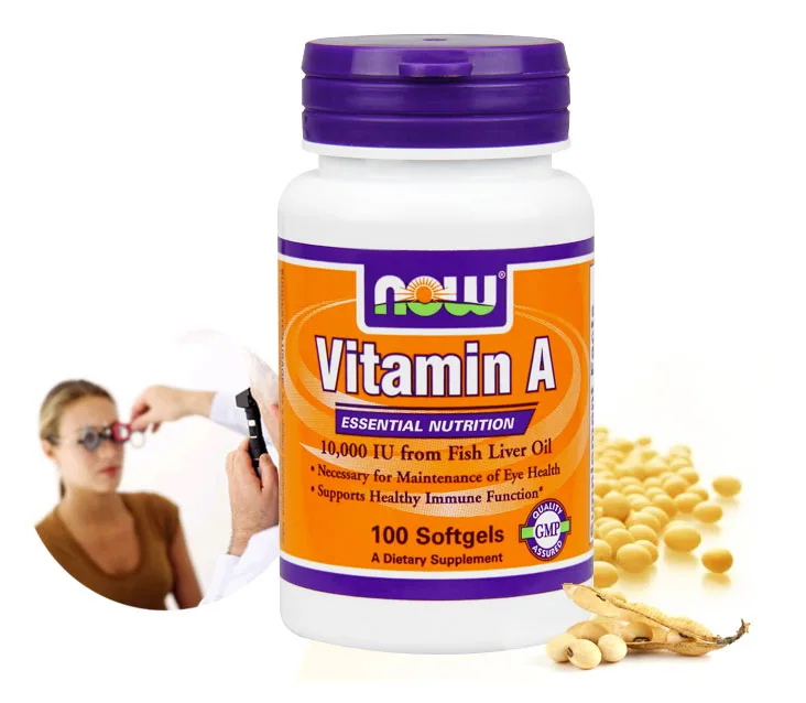 

Now Foods Vitamin A 10,000 IU from Fish Liver Oil 100 softgels Free shipping