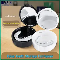 2 шт. коробка для зубного протеза Ложные зубы корзина для ополаскивания контейнер для ванной прибор чехол для хранения Коробка для зубного