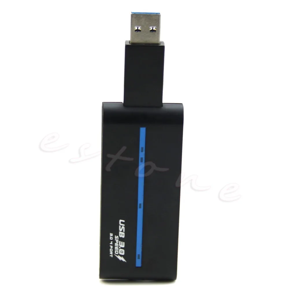  1Pc Portable High speed 4 Ports USB 3.0/2.0 Super Speed HUB USB Splitter External Hub Adapter for P