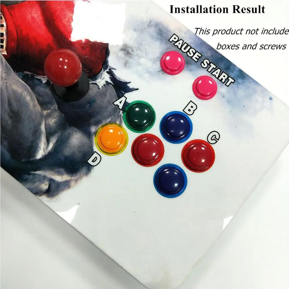 Original Pandora Box 9 1500 Games Set DIY Arcade Kit Push Buuttons Joysticks Arcade Machine Bundle Home Cabinet with manual
