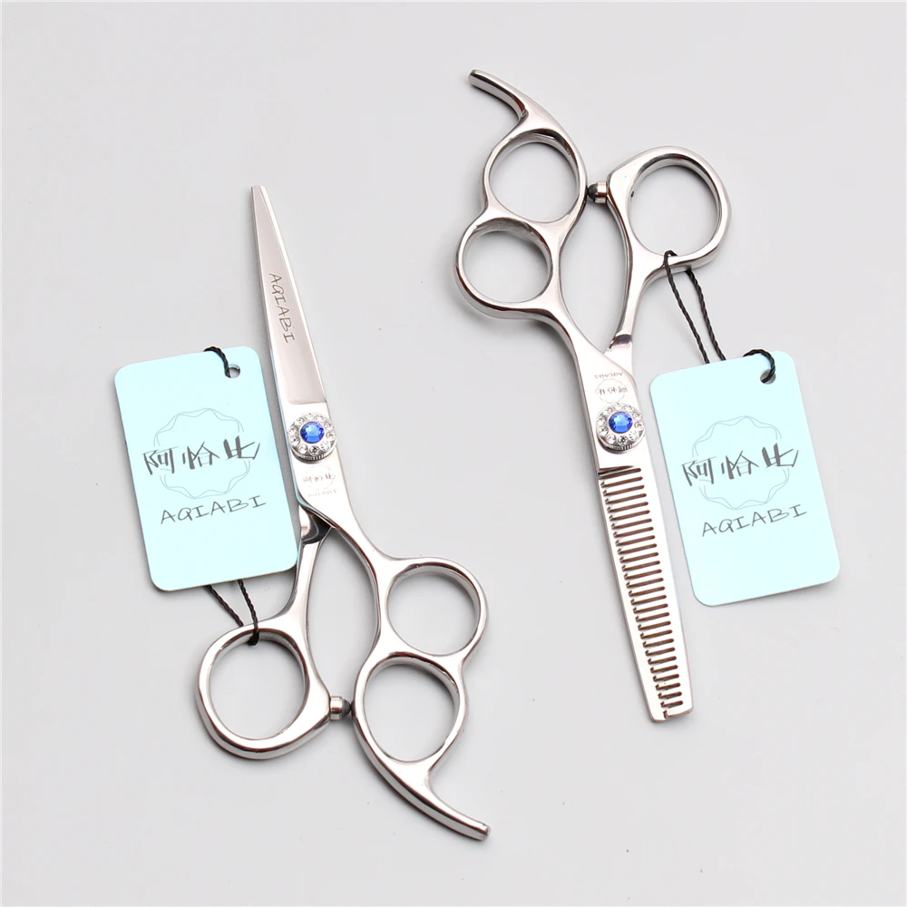 Профессиональные Парикмахерские ножницы AQIABI парикмахерские 6 дюймов 17 5 см 440C с