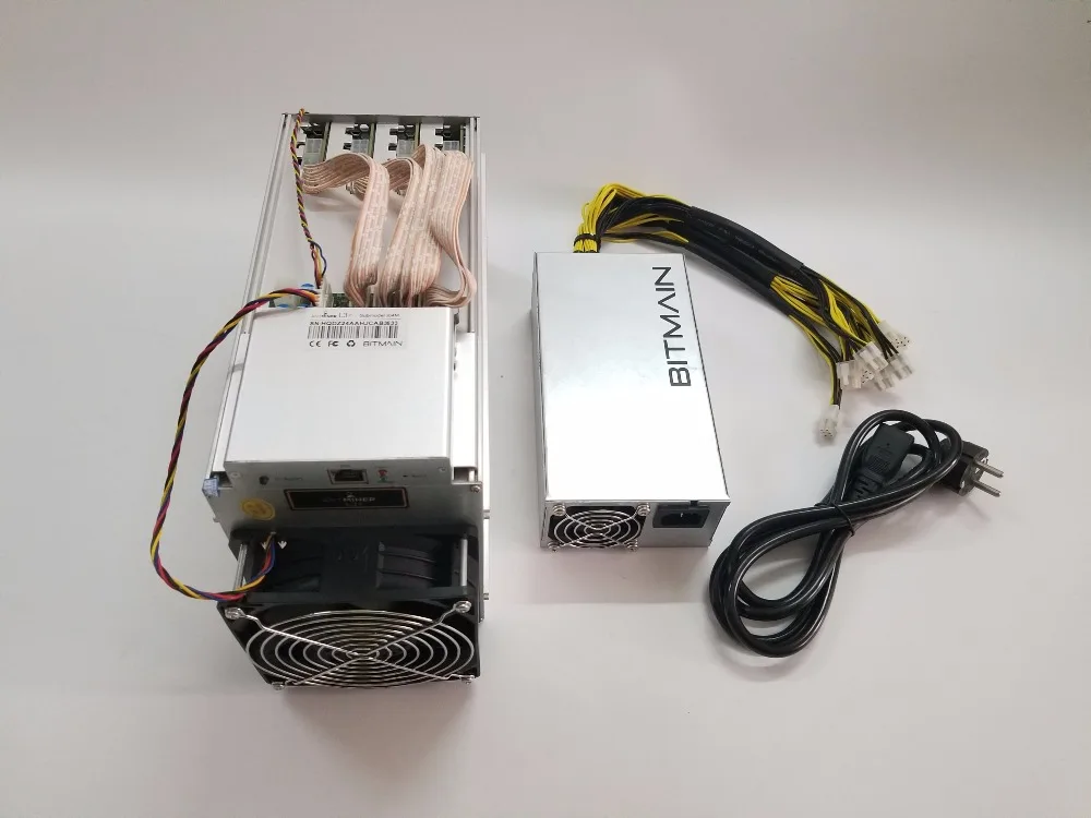 LTC Scrypt Шахтер ANTMINER L3+ 504 м с битмайном APW7 1800 Вт Litecoin горнодобывающая машина 504 м 800 Вт на стене лучше чем ANTMINER L3