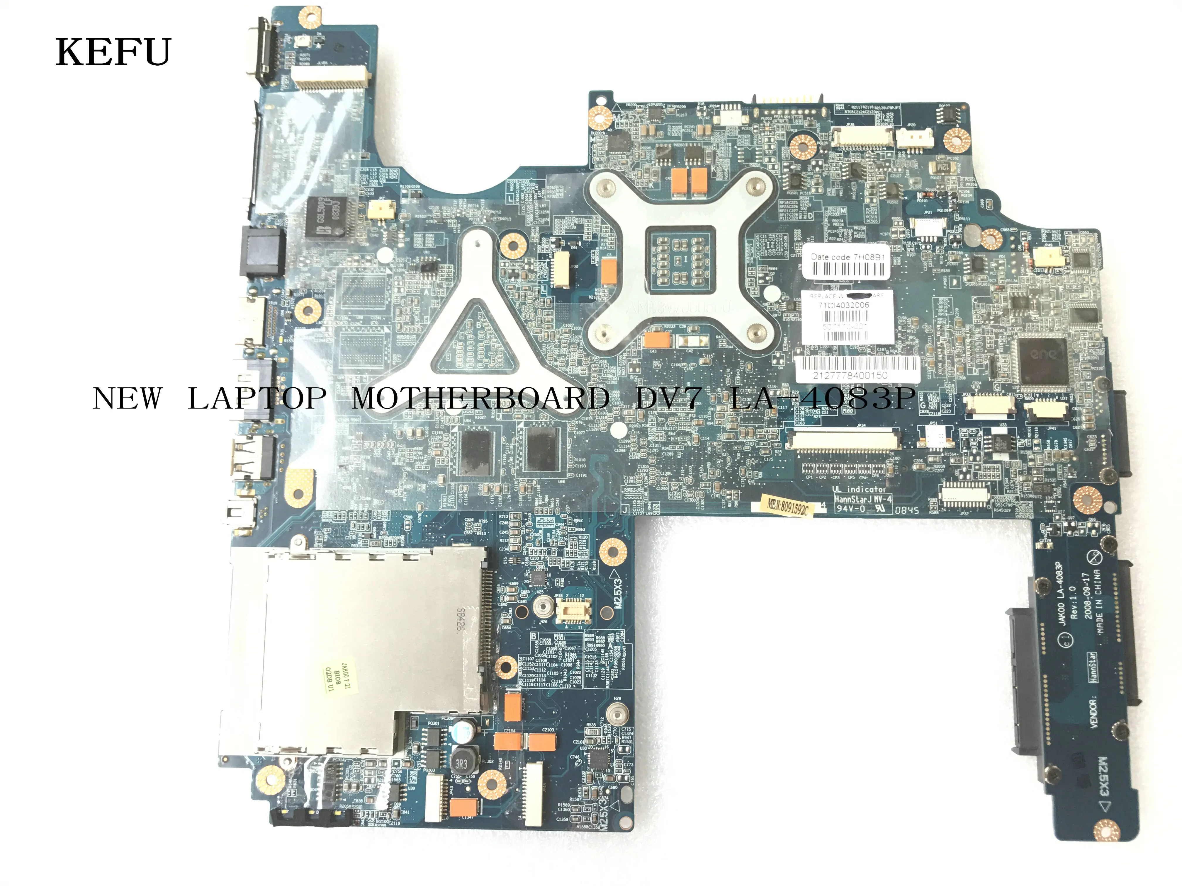 KEFU,, JAK00 507170-001(fit 507169-001) для hp Pavilion DV7 материнская плата для ноутбуков Гарантия 90 дней