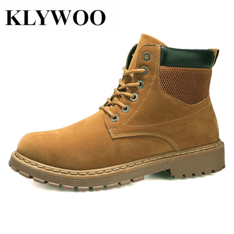 KLYWOO 2018 Winter Ankle Boots For Men Casual Shoes Work Adult Quality Walking Rubber Brand Safety Footwear Sneakers | Обувь