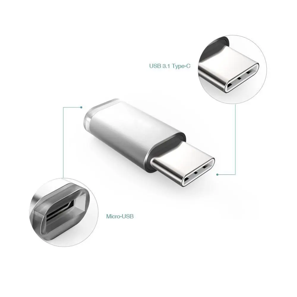 Адаптер Unidopro Type C папа Micro USB для зарядки и передачи данных Samsung Galaxy A3 A5 A7 2017 A320F A520F