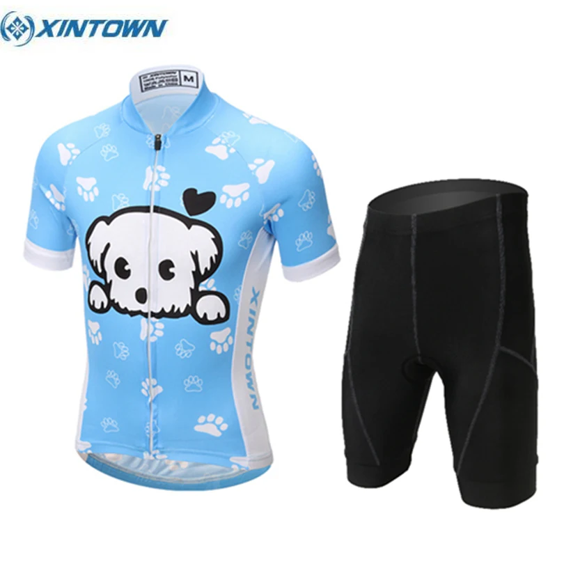 2017 XINTOWN Kids Cycling Jerseys Cartoon Pattern Bike Children Ropa Ciclismo Short Sleeve Summer Wear Bicycle Clothes Set S-XXL boys-bike : image 2017 XINTOWN Kids Cycling Jerseys Cartoon Pattern Bike Children Ropa Ciclismo Short Sleeve Summer Wear Bicycle Clothes Set S-XXL boys-bike