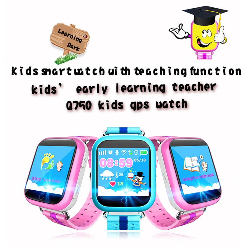 Cena Inteligentny zegarek GPS Q750 Q100 Smart Watch dla dziecka z ponad 1.54 cal ekran dotykowy urządzenie namierzające sos Tracker dla dziecka bezpieczne PK Q50 Q90