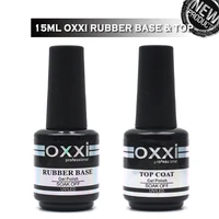 oxxi Latest 15ml Nail Rubber Base Coat Semi Permanant UV Gel Varnishes Primer for Nails Matte Top Coat Nail Art Base Top Gellak 1