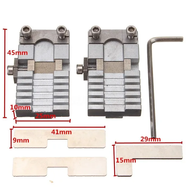 Details about / Key Clamping Fixture Duplicating Cutting Machine For Fox Car Key Copy Tool Set