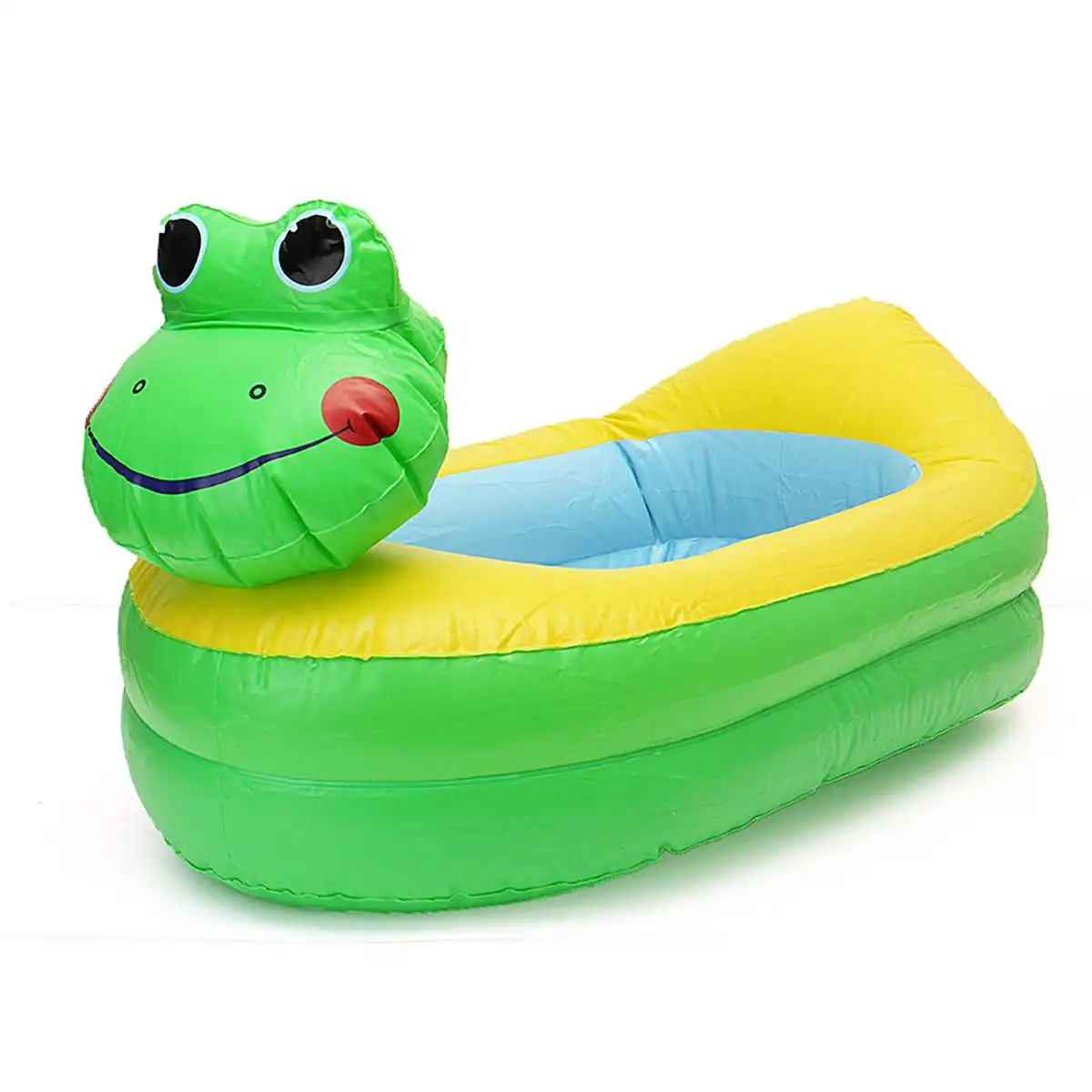 Frog Duck/Elephant /Tadpole-Growup PVC Inflatable Safety Baby Bath Tub Shower Kids Toy Portable Cartoon Animal Washbowl Bathtub - Цвет: Frog