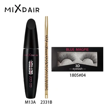 

Mixdair 3D Fiber Mascara and Eye Lashes Eye Eyeliner Pencil Waterproof Makeup Set Professional Set Eye Make up Tools