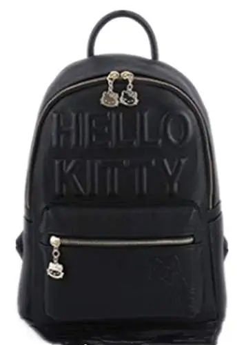 Женский рюкзак Hellokitty, сумка на плечо, кошелек, KW-2038 - Цвет: Black