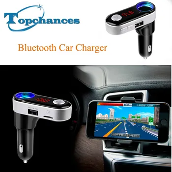 

New FM Transmitter, Audio Wireless In-Car Bluetooth Receiver Radio Adapter Car Kit with USB Car Charger and Hands-Free Calling