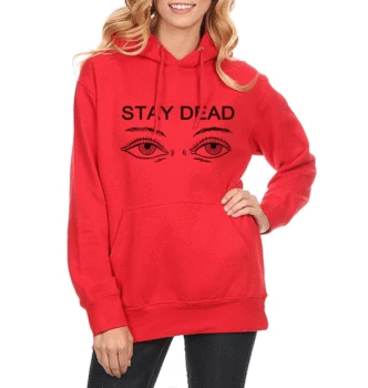 

STAY DEAD EYES Streetwear Print Hoody Sweatshirt For Women 2019 Spring Winter Brand-Clothing Women's Sportsuit Quality Pullover