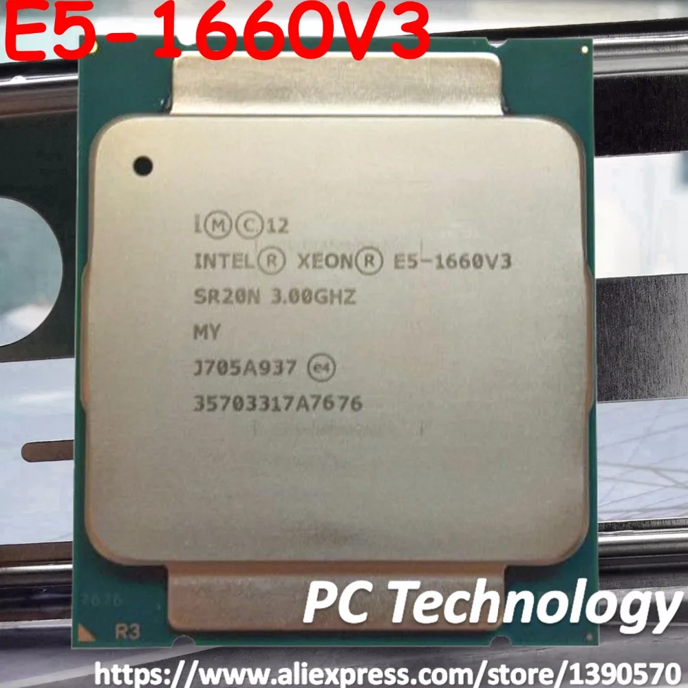 E5-1660V3 Intel Xeon QS версия E5 1660V3 3,0 GHZ 8-ядерный 20 МБ smartcache 140W E5 1660 V3 DDR4 1866 МГц FCLGA2011-3