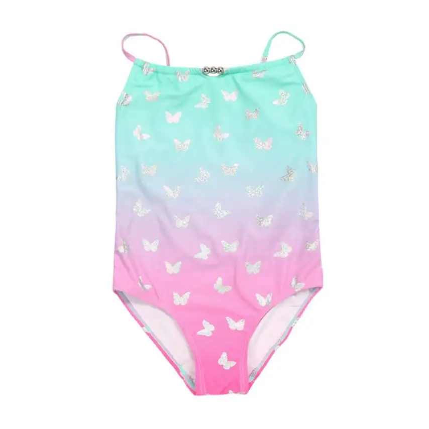 

Loss Sale Children Kid Girls Gradient Butterfly Print One Piece Swimsuit Swimwear Clothes Bathing Suit Swimwear Girl 20