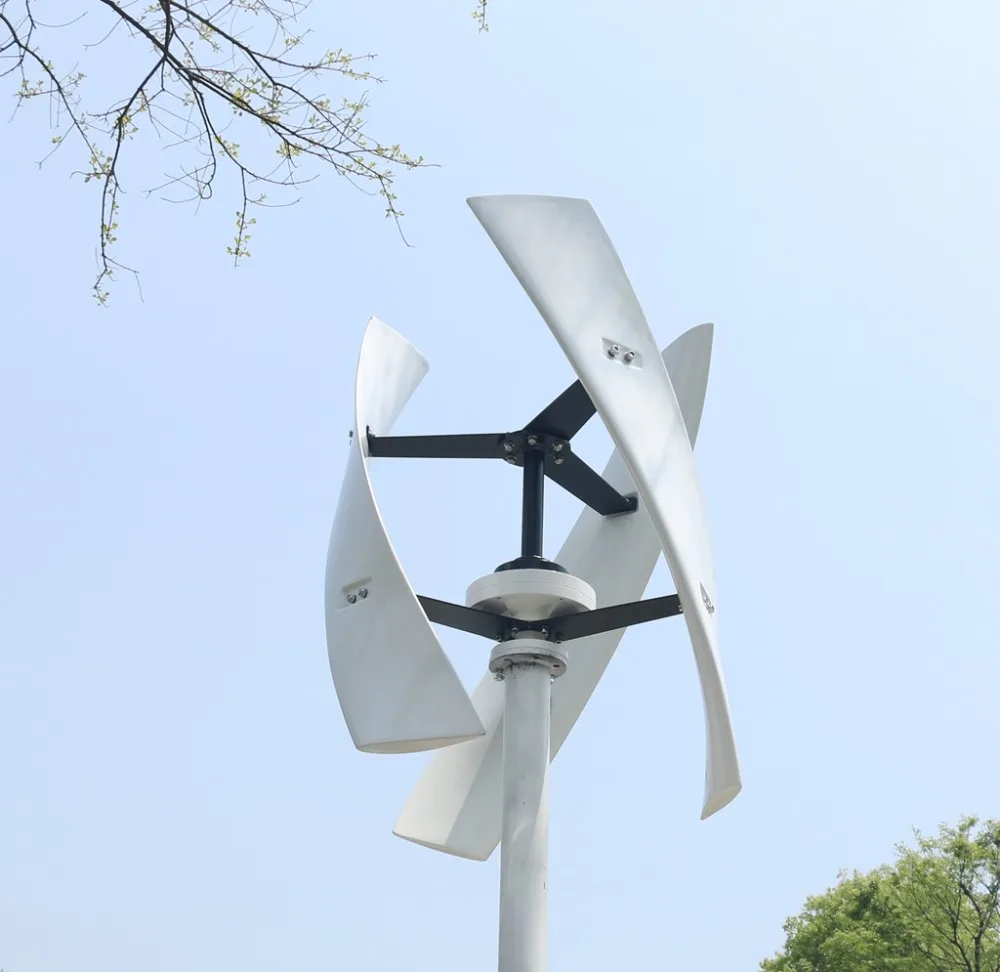 R& X 300 Вт/500 Вт ветряная турбина генератор CE Maglev Высокоэффективная Бесшумная Вертикальная ось ветряная Солнечная ветряная система Hybird