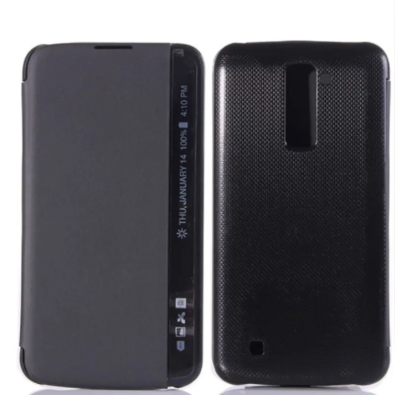 Для LG K10 чехол Флип смарт Быстрый Чехол боковое окно просмотра кожаный телефон сумки для LG K10 K 10 LTE K410 K420N K430 K430ds Capas