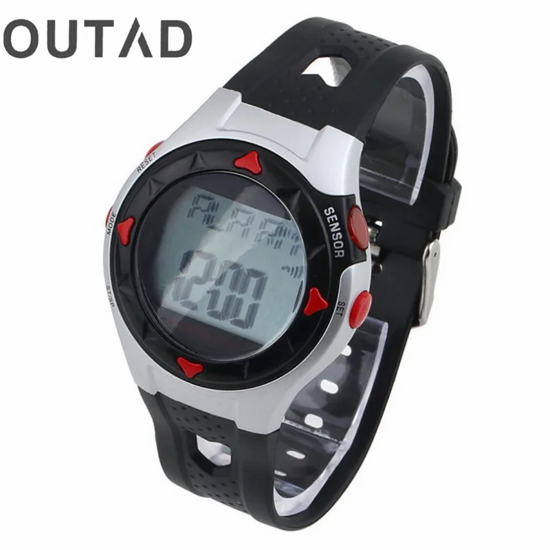 

relogio 1pcs Outdoor LED Watch Cycling Monitor Wrist Watches Calorie Waterproof Pulse Heart Rate Counter Sport Exercise