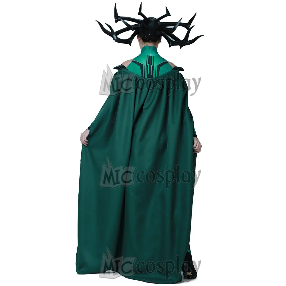 ХЕЛЛА костюм Ragnarok Косплей Хэллоуин женский плащ-комбинезон накидка