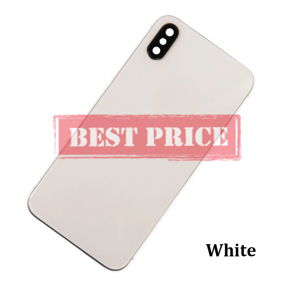 Высокое качество задняя крышка для iphone 8 8G 8 Plus задняя средняя рамка Шасси Полный Корпус в сборе крышка батареи с гибким кабелем - Цвет: X White
