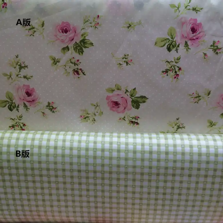 160cm 50cm Rose Cloth Print Cotton Fabric Bed Sheets Duvet Cover