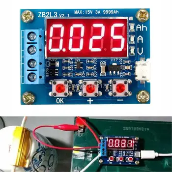 

WQScosea Q8S-250 1.2v~12v Battery Capacity Meter Checker 18650 li-ion lithium lead-acid Discharge Monitor Tester Board