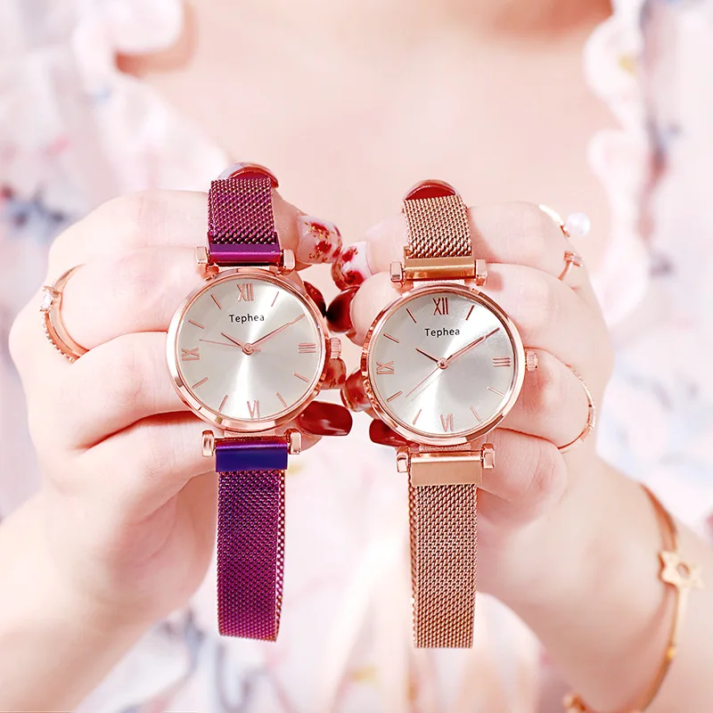 

Fashion Women Watches Rose Gold Strap Personality Romantic Watch Women's Wrist Watch Ladies Clock Reloj Mujer Zegarek Damski