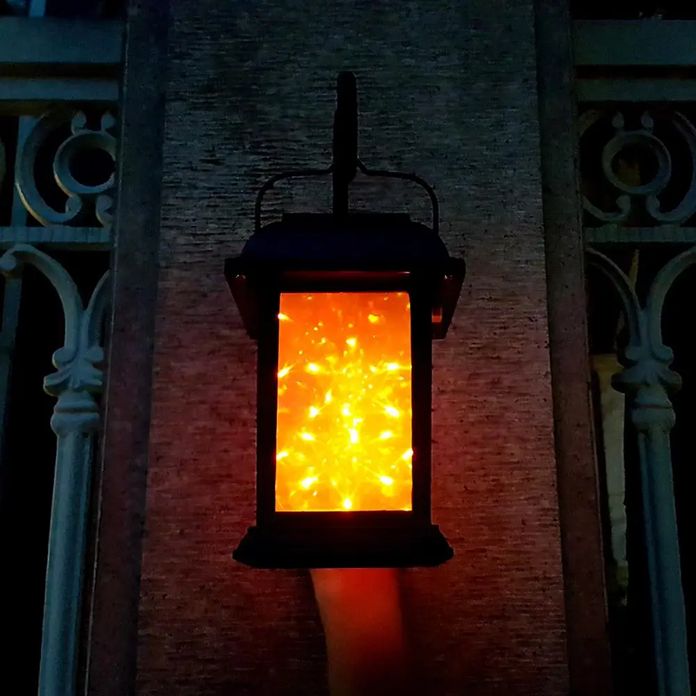 

LumiParty LED Waterproof Solar Light Landscape Lamp with 7Colors 3D Fireworks Effect Night Light Wall Lamp Street Lights