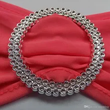 Корраль Цвет Эластичный стул из лайкры Sash закругленным носком с Пластик Пряжка для свадьбы или торжественного случая, конференц-зал, дома, отеля, ленты обивки стульев