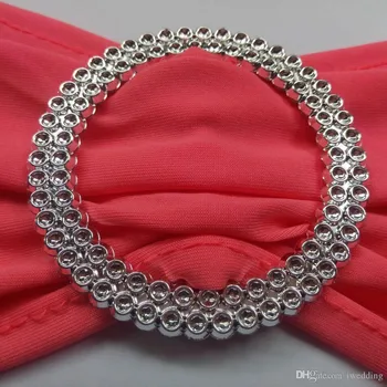 

Corral Color Elastic Lycra Chair Sash Bands Round Plastic Buckle For Wedding Banquet Meeting Room Home Hotel Chair Sash Bands
