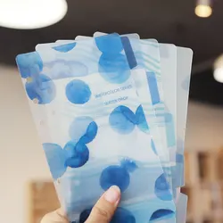 5pcs/lot A5/A6 PVC Watercolor/Girl/Plant Sheet Planner Dividers for Spiral Notebook Organizer Accessories Inner Page Binder