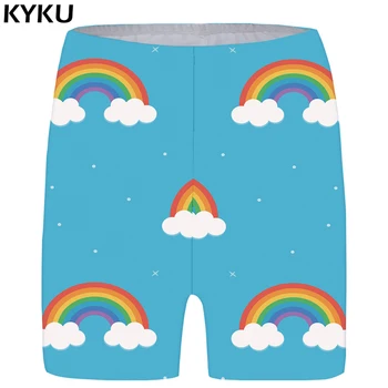 

KYKU Flower Shorts Women Pink Space Casual Shorts Beautiful Skinny 3d Print Short Pants Sexy Cool Anime Ladies Shorts Womens New