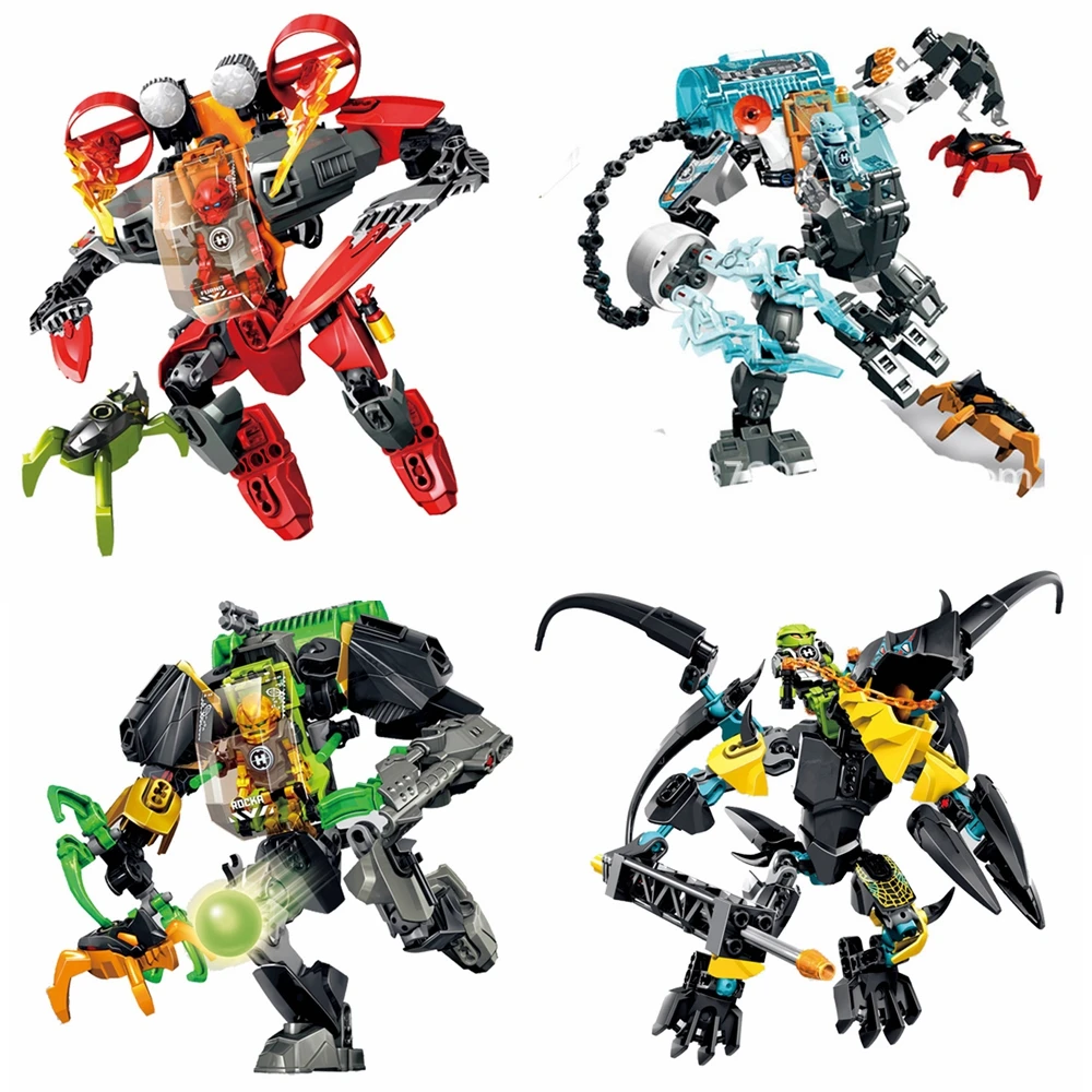 

Factory 6 Series Marine Digital Blocks Bionicle Hero Toy Educational Toys Compatible with Hero Factory