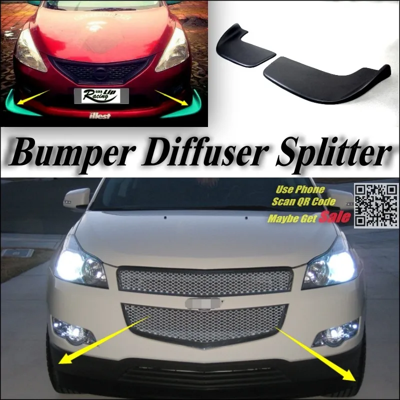 For Chevrolet Traverse GMC Acadia Bumper Front Splitter Deflector Flap Fin Chin Diffuser