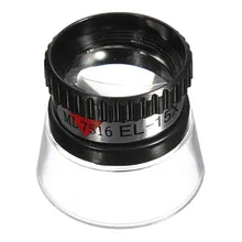 Увеличительное стекло 22 мм 15X монокулярная лупа для объектива Ювелирный инструмент лупа для глаз инструмент для ремонта часов Черные Портативные Инструменты