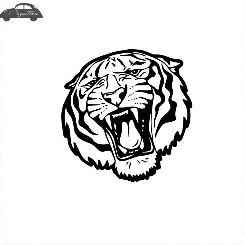 Pegatina Tiger Decal Tigre Car Sticker Car Posters Vinyl Wall Decals Quadro Parede Decor Mural Wild Animal Sticker 719