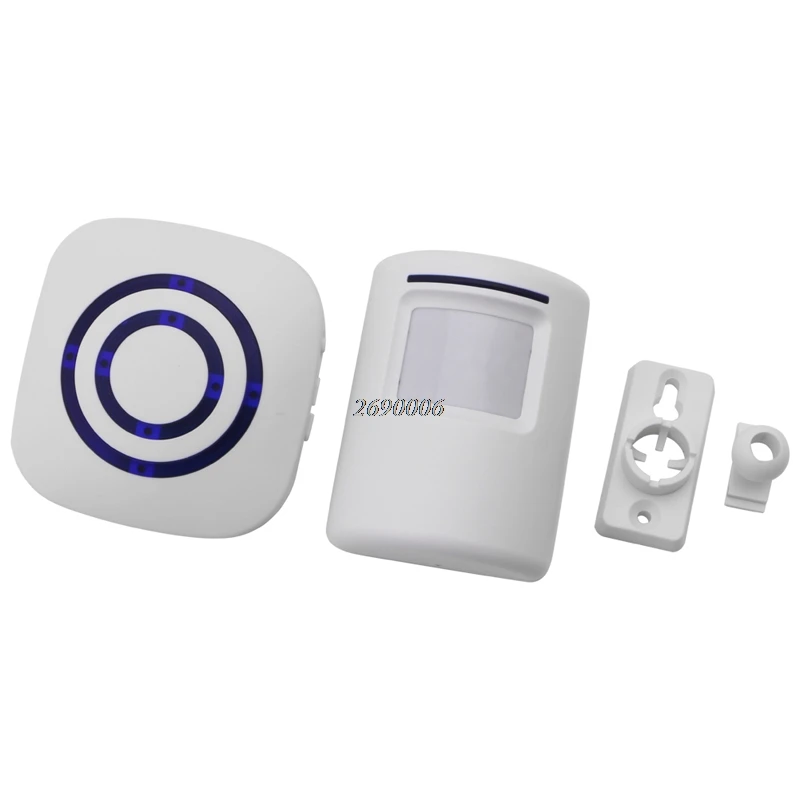 

Wireless Infrared Motion Sensor Door Security Bell Alarm Chime EU/US Plug