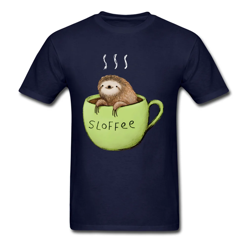 Sloffee Prevailing Short Sleeve Unique Top T-shirts Pure Cotton Round Neck Men's Tees 3D Printed Tops T Shirt Labor Day Sloffee navy