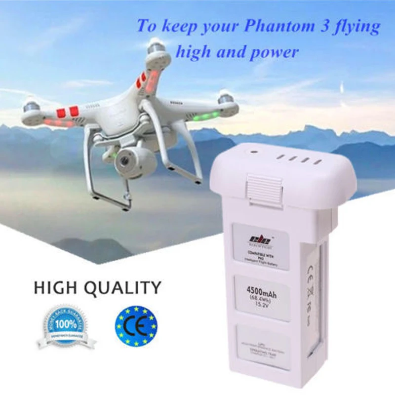 For DJI Phantom 3 Professional Intelligent Flight LiPo Battery 4500mAh