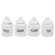 Dongzhur макеты кукольного домика 1:12 Аксессуары Фарфоровая банка Набор Кукла, сделанная вручную дом кухня керамический орнамент украшения