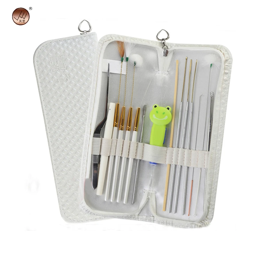 

15pc/set Health Personal EarWax Removal Tool Ear Care with Flashlight Earpick Bag