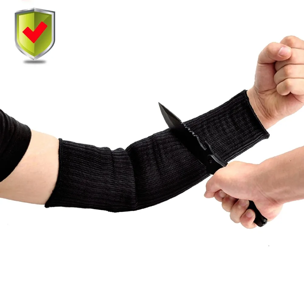 Рабочие перчатки, против разрезов Arm Манжеты безопасности телохранитель Военная поставка Bracer Arm Броня манжеты безопасность рука защита