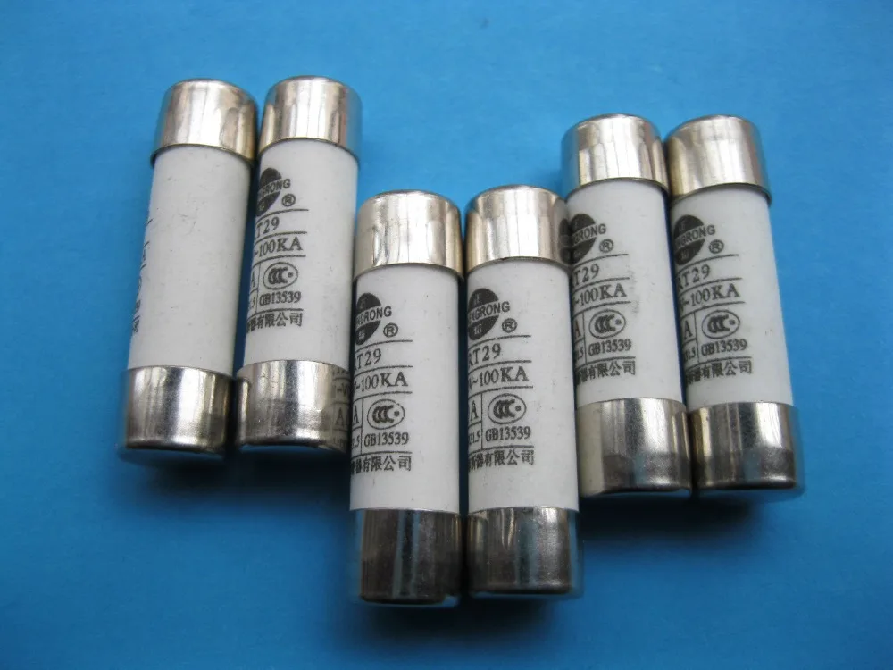 80 Pcs Ceramic Fuse Powder Filled Cartridge Cylindrical 380V 16A 8.5mm