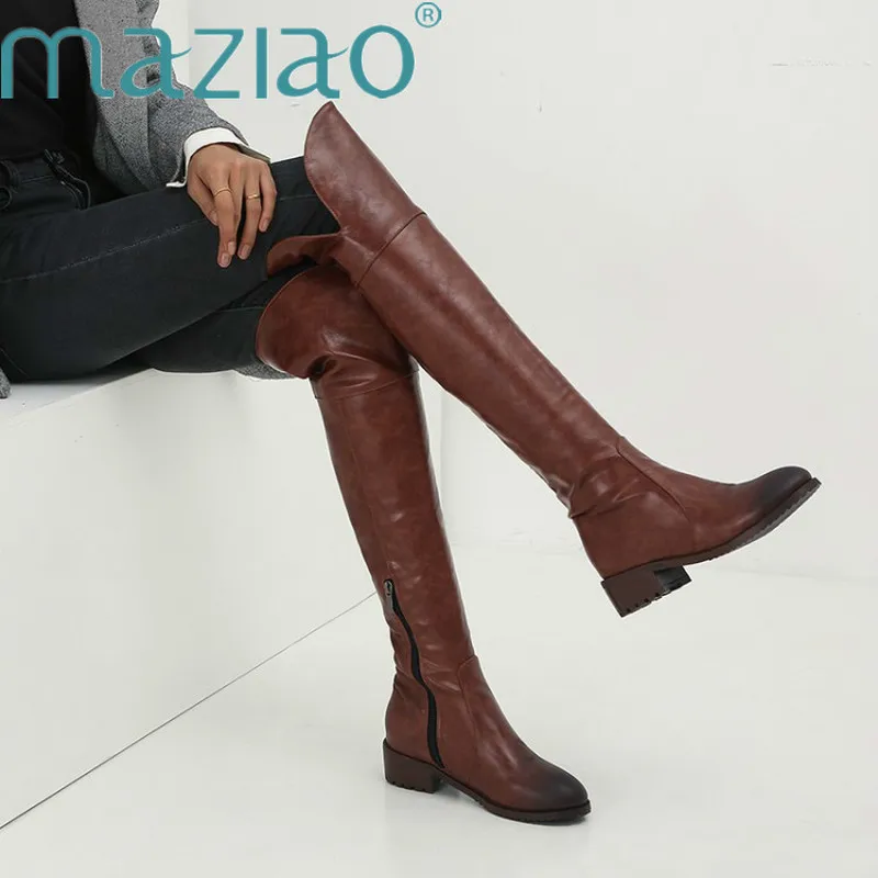 сапоги женские ботфорты зимние ботинки осень women wide thigh boot высокие батфорты |