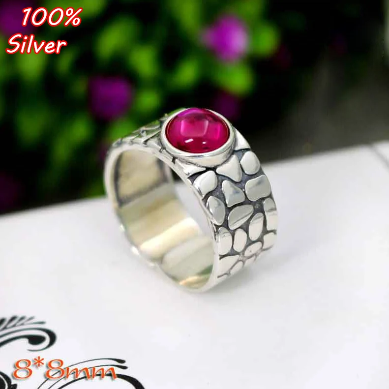 

925 Sterling Silver Adjustable Ring Blanks Base DIY Handmade Blanks 8MM Cabochon Settings for Women Jewelry Findings