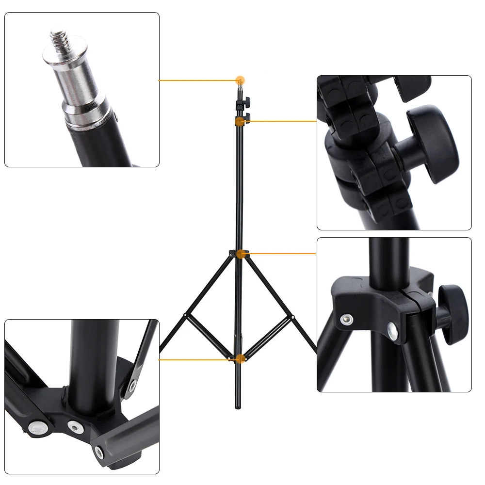Камера andoer Photo Video Lighting Kit 36 Вт Двухцветная светодиодная кольцевая лампа с