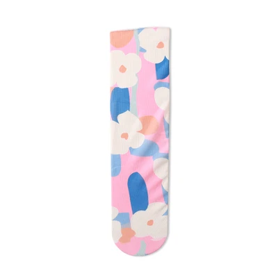 10 цветов. Шикарные женские разноцветные носки с цветами в стиле Харадзюку. Милые женские сетчатые носки в цветочек забавные носки женские трикотажные носки - Цвет: 003