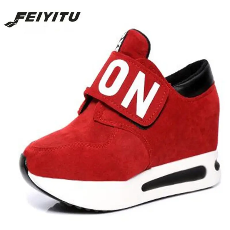 FeiYiTu модные уличные женские высокие каблуки весна-осень Волшебные увеличенные